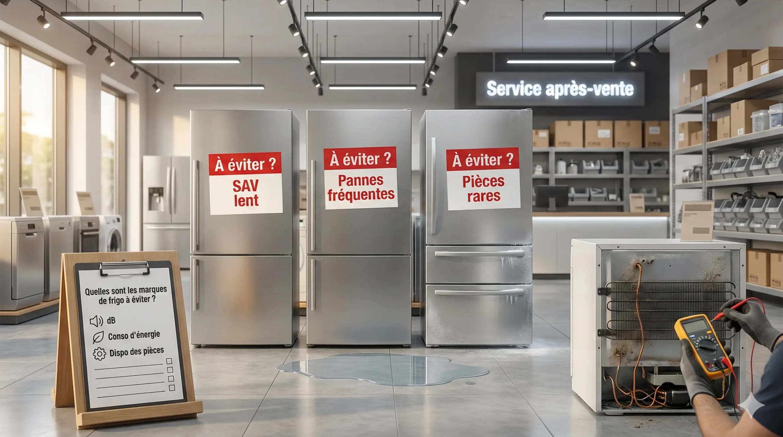 marques de frigo à éviter