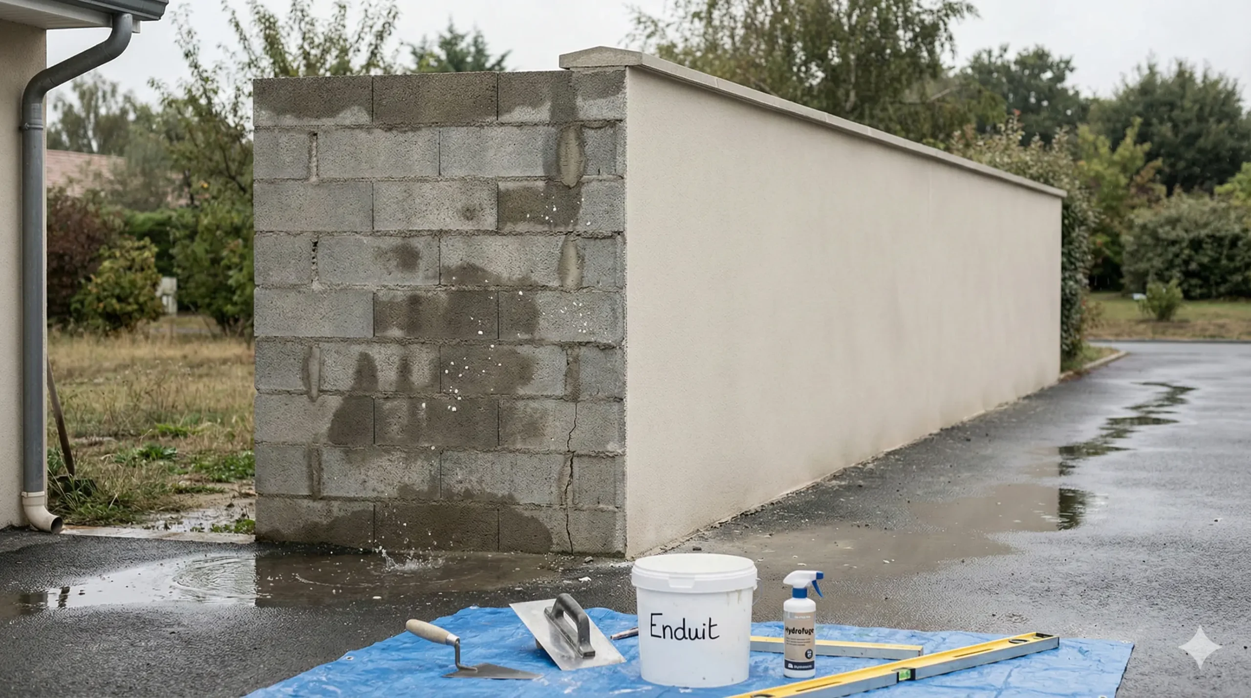 peut on laisser un mur en parpaing sans enduit